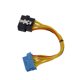 thumbnail image 3 of Adaptador macho-hembra de 16 pines de 24,8 cm para diagnóstico de automóviles, compatible con cable extensor OBD2 universal Mercedes Benz, 3 of 8