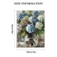 thumbnail image 2 of Nawypu  Hydrangea Study Blues Canvas Wall Decor for Living Room, Bedroom, Bathroom, Kitchen, Office, Bar, Dining &amp; Guest Room - Ready to Hang, 2 of 5