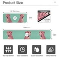 thumbnail image 3 of Yayeee Faucet Mat for Kitchen Sink 14.7" Diatomite Long Splash Guard Pad, Big Pink Cheetah, 3 of 7