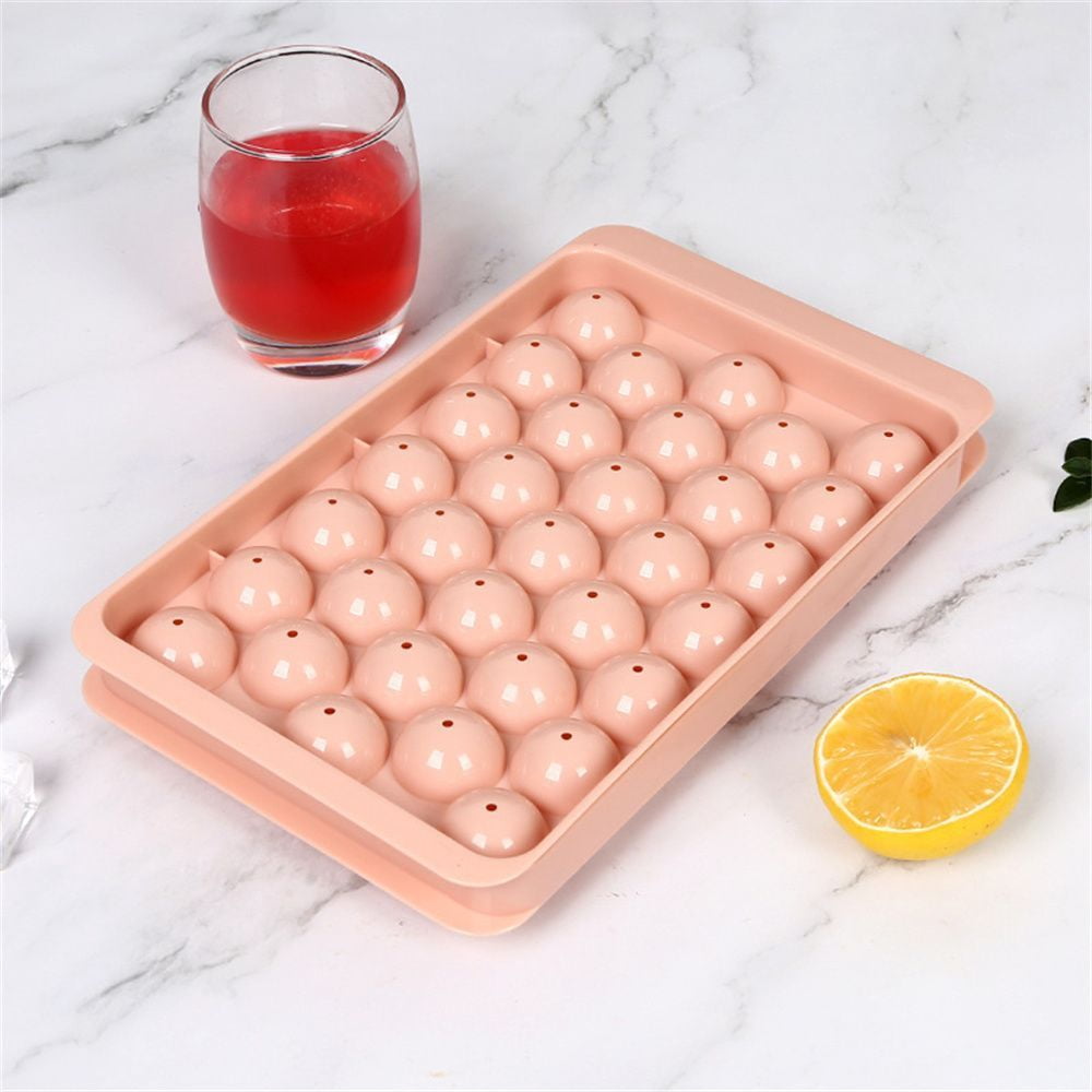 1pc Random Color 33-grid Ice Ball Mold Whiskey Cocktail Bar Accessory For  Diy Home Use, 33 Circular Spherical Mold For Kitchen Accessories