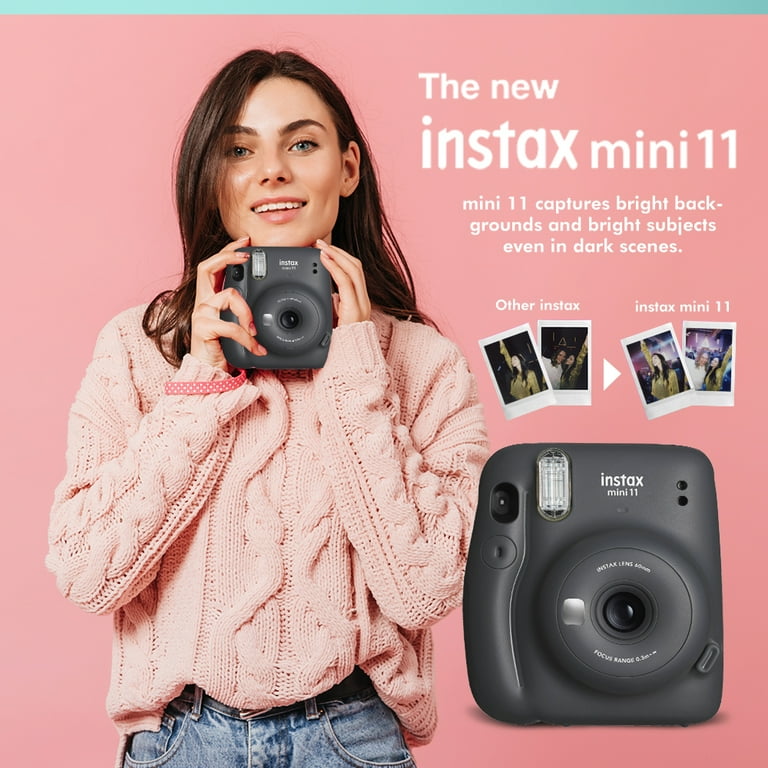 FUJIFILM INSTAX Mini 11 Instant Film Camera (Charcoal Grey) +