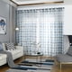 thumbnail image 5 of Cortina semitransparente para ventana, cortina de gasa para ventana, divisor de habitación para balcón de dormitorio, 100x250 cm, azul, 2 piezas sidaley LF0161-02B*2, 5 of 7