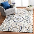 thumbnail image 2 of SAFAVIEH Bella Meriel Southwestern Wool Area Rug, Ivory/Blue, 3' x 5', 2 of 7