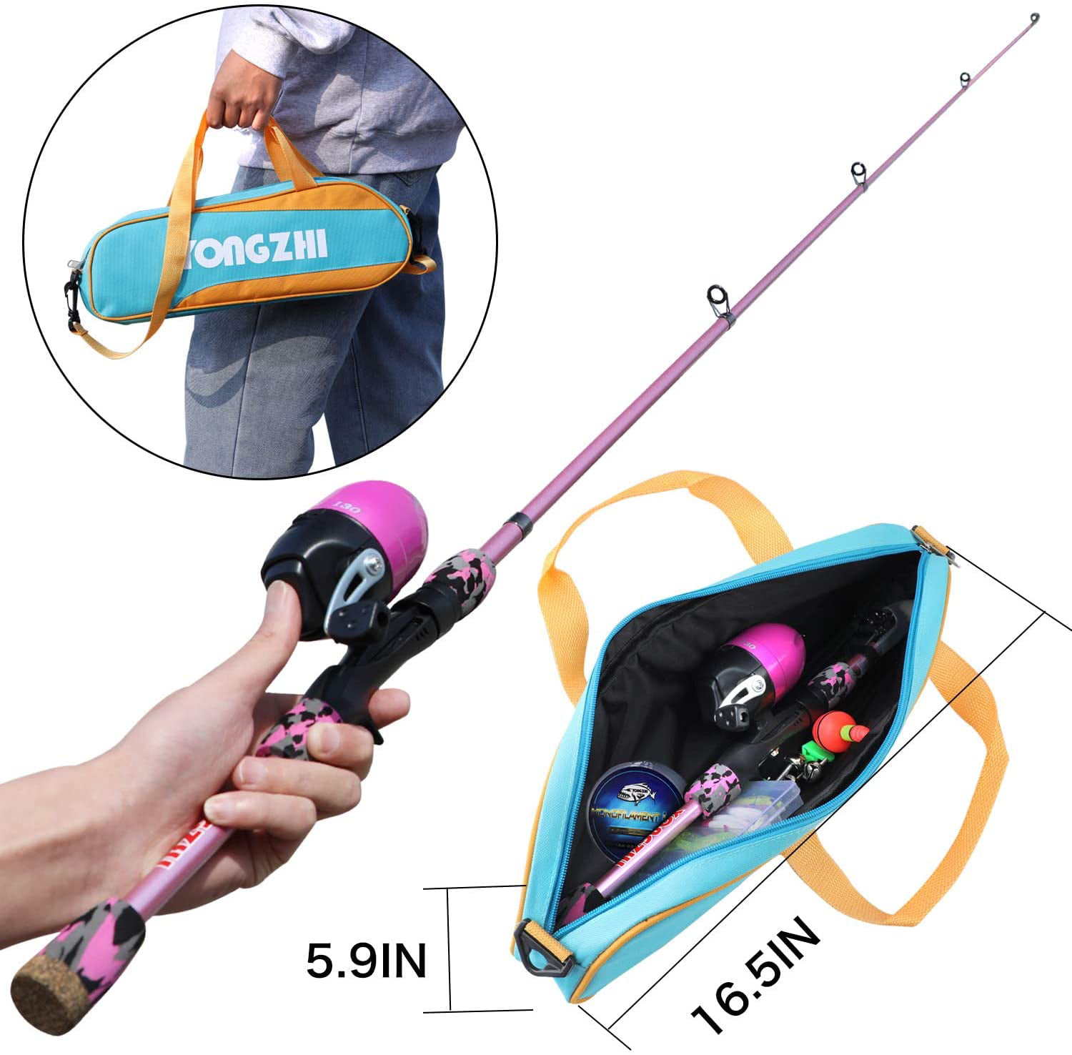 Promotion! 168cm 185cm ul power Telescopic Fishing Rod Spinning Rod Lure  Weight 1-5g Children beginners Catch small fish pole