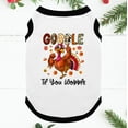 thumbnail image 5 of Gobbe Til You Wobble Turkey Matching Pajamas , Thanksgiving Pajamas Family, Turkey Thanksgiving Pjs With Dog, Size NB - Men 6XL, 5 of 7