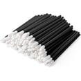 thumbnail image 1 of Pack of 100 Disposable Lip Brushes, Lipstick Applicator Brush, Lipstick Applicator Pen, Lip Gloss Concealer Brush, Lip Gloss Applicator Tool Kit (Black), 1 of 5