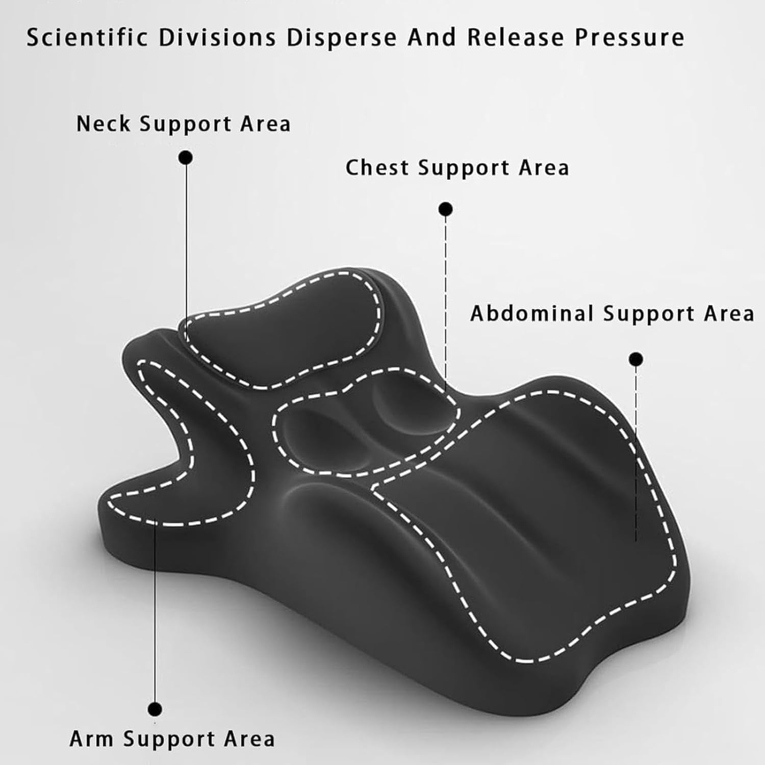 Memory Foam Wedge Pillow, Ergonomic 27-Degree Angle Support for Back, Neck & Legs, Multi-Use Lounger Cushion for Reading, Sleeping, Reclining – Removable Washable Cover