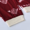 thumbnail image 6 of Odeerbi Christmas Pajamas for Family Baby Boys Girls Toddler Fashion Cute Snowflake Print Romper Parent child Wear Claret, 6 of 8