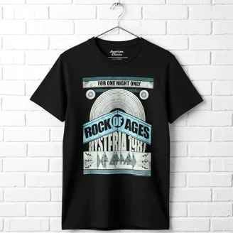 Def Leppard Officially Licensed Music Comic Adult Short Sleeve T