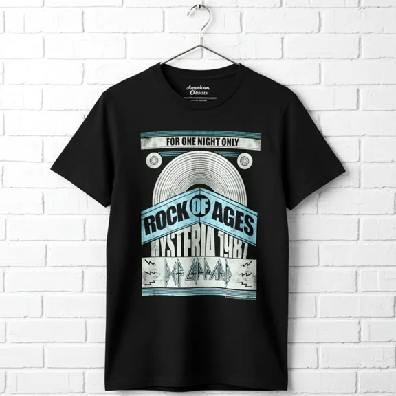Def Leppard Rock of Ages Hysteria Men's T Shirt ()