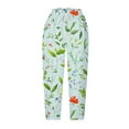 thumbnail image 5 of CLOISE Capris for Women with Pockets Stretch Wide Leg Pants Elastic High Waisted Palazzo Pants Petite Summer Casual Fashion Printed Loose Lightweight Cropped Flowy Trousers Multicolor XL, 5 of 5
