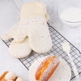 thumbnail image 3 of 4PCS/Set Oven Mitts and Pot Holders Sets Silicone Oven Mittens with Mini Oven Gloves and Hot Pads Potholders for Kitchen Baking Cooking White Style5, 3 of 10