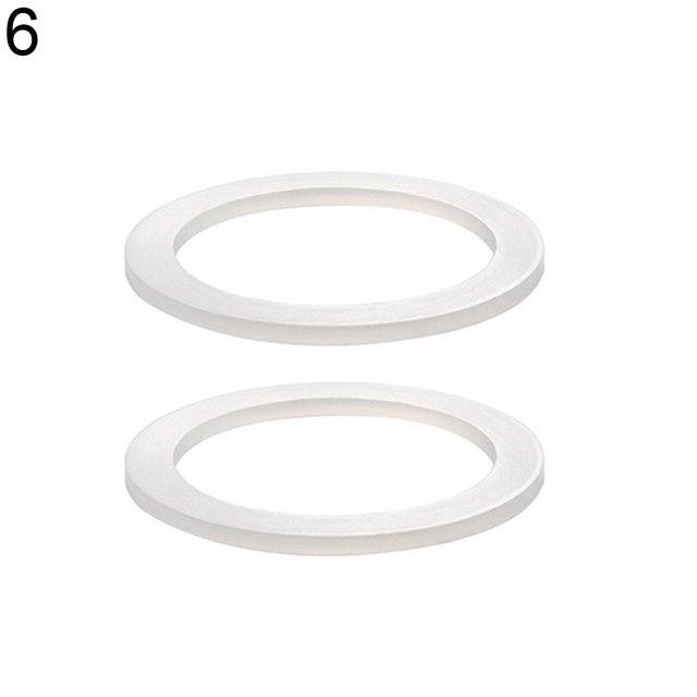 Lubelski 2Pcs Silicone Sealing Ring Spacer Coffee Accessories Replacement for Moka Pot