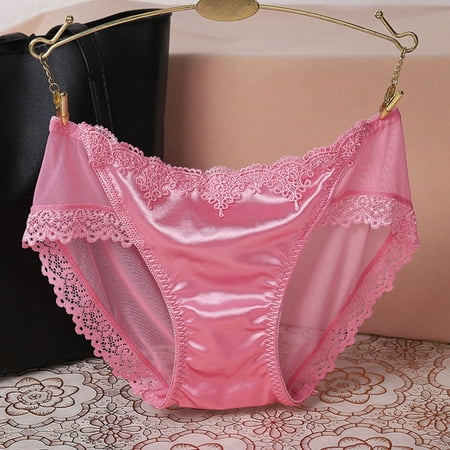Outfmvch Cheeky Panties Womens Underwear Sexy Lingerie for Women Open Thong Lingerie Women s Lingerie Lace Sexy Panties Pajamas G-pants Lace Lingerie for Women(clearance) Watermelon Red M