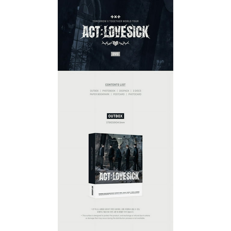 Act : Love Sick - World Tour - 3 DVD Set/Region 1 + 3, incl