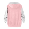 thumbnail image 4 of KAUOD Teen Girls Zip up Fleece Hoodies Fuzzy Soft Oversized Hooded Jackets Kids Plush Warm Fall Sweatshirts with Pockets, 4 of 4