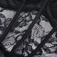 thumbnail image 5 of Sexy Half Cup Sliming Lingerie Suspender Lace Tight Push Up Bra and Panty Set, 5 of 5