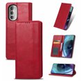 thumbnail image 1 of Compatible with Motorola Moto G51 5G Case Magnetic Closure Vintage Pattern PU Leather Wallet Cover with Card Slots-Red, 1 of 5