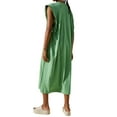 thumbnail image 3 of Lucakuins - Vestido largo informal de verano para mujer, color sólido, sin mangas, cuello redondo, vestidos de playa Lucakuins  moda, 3 of 5