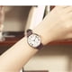 thumbnail image 4 of Sanda Lady Reloj de pulsera clásico analógico redondo de cuarzo con correa de cuero y fecha (correa marrón), 4 of 9