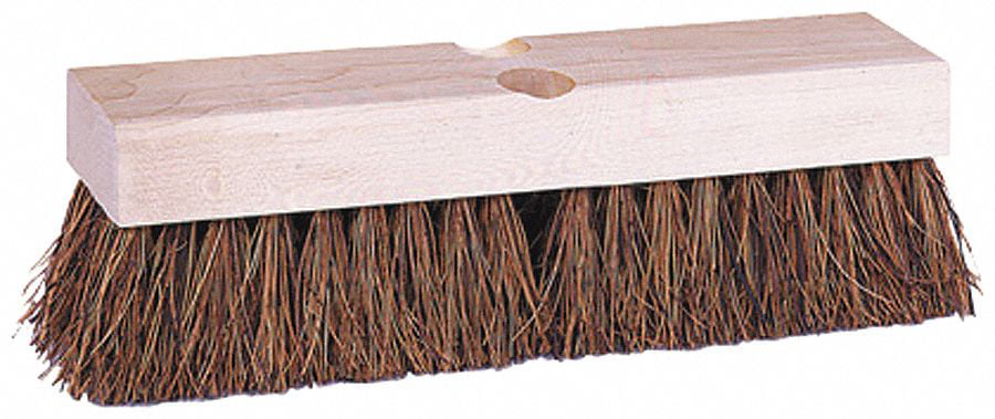 Weiler 44026 Palmyra Fill Deck Scrub Brush with Wood Block 10" Overall Length 