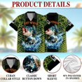 thumbnail image 5 of Netecom Fishing Bass Hawaiian Shirt for Men, Button Down Summer Beach Short Sleeve, S-5XL, 5 of 6
