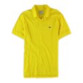 thumbnail image 1 of Ecko Unltd. Mens Wallburner Solid Color Rugby Polo Shirt, Yellow, X-Small, 1 of 1