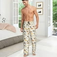 thumbnail image 4 of PISONIC Funny Mens Pajama Pants Lounge Men's Pajama Bottoms Soft Sleep Pants With Pockets Drawstring, 4 of 7