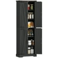 thumbnail image 1 of HOMCOM 72" Pantry Cabinet, Kitchen Storage Cabinet for Dining Room, Black, 1 of 10