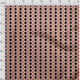 thumbnail image 3 of oneOone Polyester Lycra Dark Peach Fabric Argyle Check Sewing Craft Projects Fabric Prints By Yard 56 Inch Wide, 3 of 4