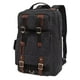 thumbnail image 3 of KAUKKO Mochila de viaje para hombres al aire libre, mochila de lona para acampar y caminar KAUKKO  FS261-Black（2pc）, 3 of 4