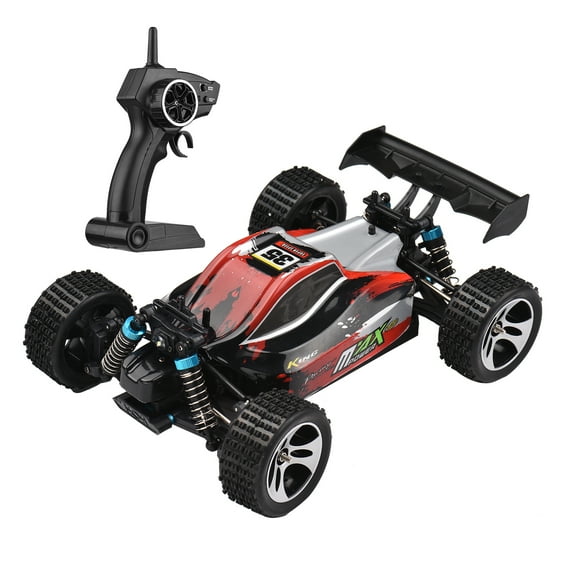 Zootealy DIY AI Smart Car Robot Kit with 100m Remote Control, 1:18 4WD Off-Road Vehicle (40KM/H) 9101 (Built-in Battery) - Metal + Plastic, 390 Brush Motor, 7.4V 1500mAh Lithium Battery, Perfect Gift