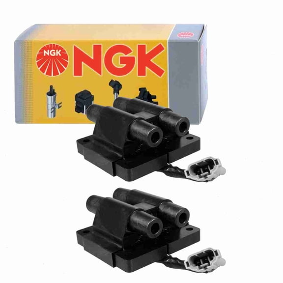 2 pc NGK 48587 Ignition Coils for 1415126 178-8202 22433-AA240 22433-AA370 22443-AA240 88921262 E576A E647 GN10542 IC201 IC221 UF-159 UF159 UF159T Spark Plug Wire Boot
