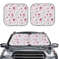 thumbnail image 2 of Fotbe Lilies Flowers 2-Piece Car Windshield Sun Shade | Sun Blocker for Car Windshield | Foldable Automotive Interior Accessories for Sun Protection-Small, 2 of 7
