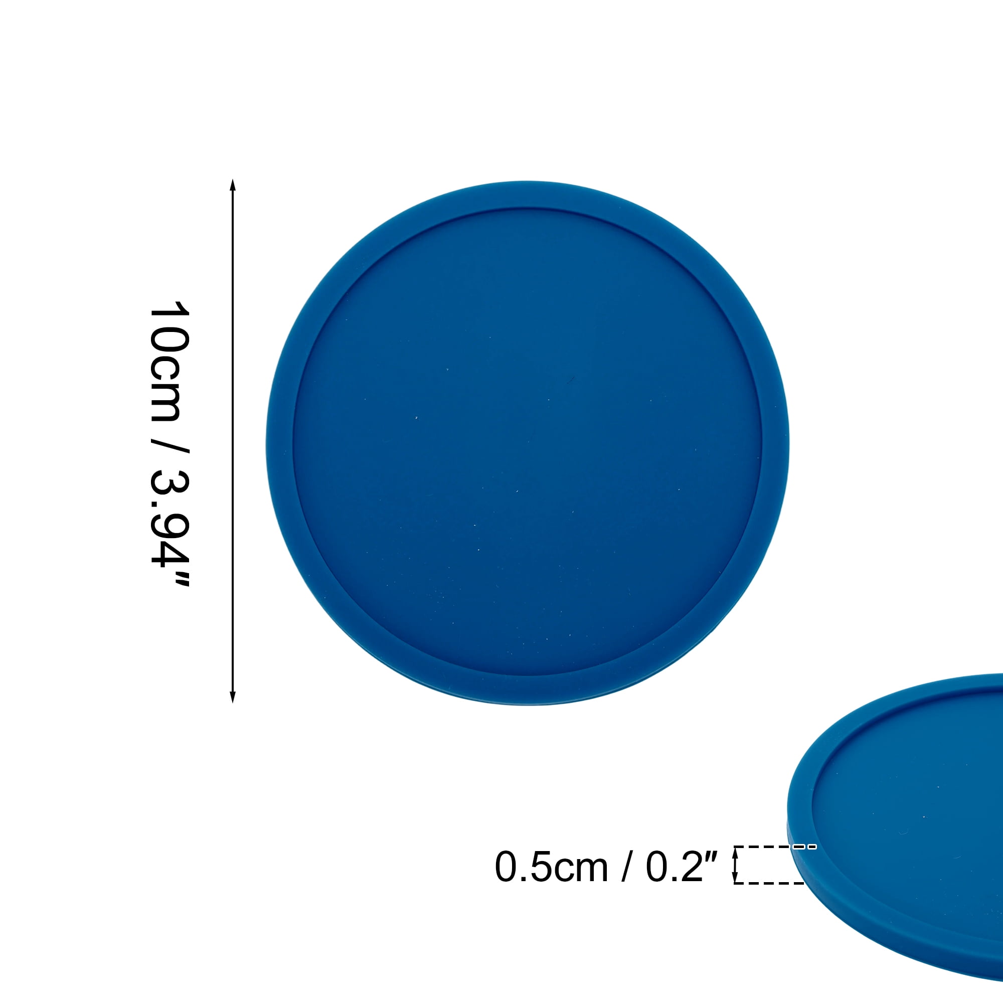 Unique Bargains Water Repellent Heat Insulating Drink Coaster Set Blue