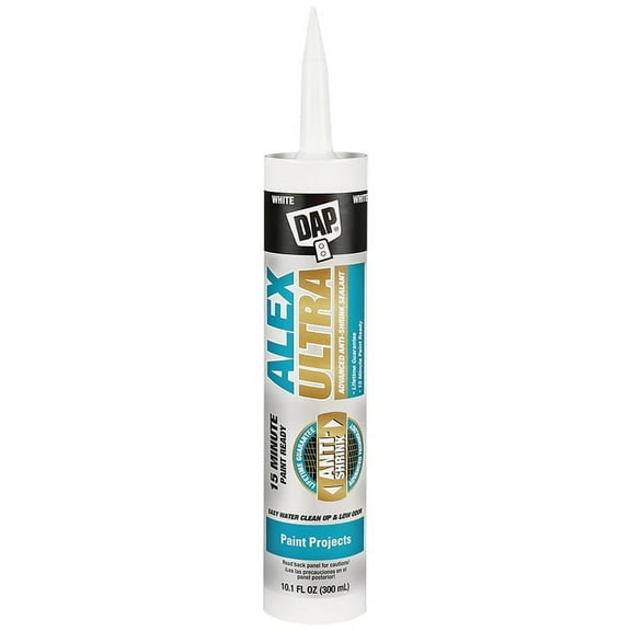 24-Pack of 10.1 Oz. Dap 18200 White Alex Ultra Advanced Anti-Shrink Latex Sealant