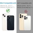 thumbnail image 2 of 3 Pack Camera Lens Protector for iPhone 15 / iPhone 15 Plus, 9H Hardness Tempered Glass, Ultra HD, Anti-Scratch, Case Friendly [Does not Affect Night Shots], 2 of 7