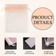thumbnail image 2 of 100Pcs Sheer Organza Gift Wrap Bags, 3x4inch Clear Tulle Fabric Mesh Drawstring Bags For Festival Gift Wedding Birthday Baby Shower Party Girls Graduation And Jewelry Bracelets Candy Party Favor Small, 2 of 11