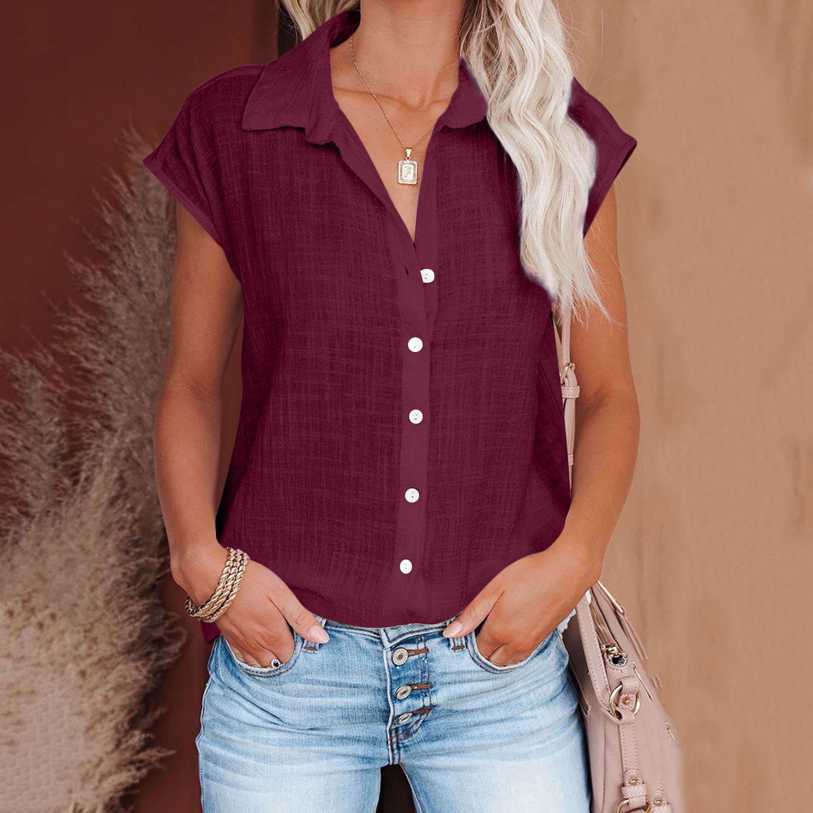 Haut En Lin - Haut En Lin Pour Femme - Chemise En Lin - Haut En Lin