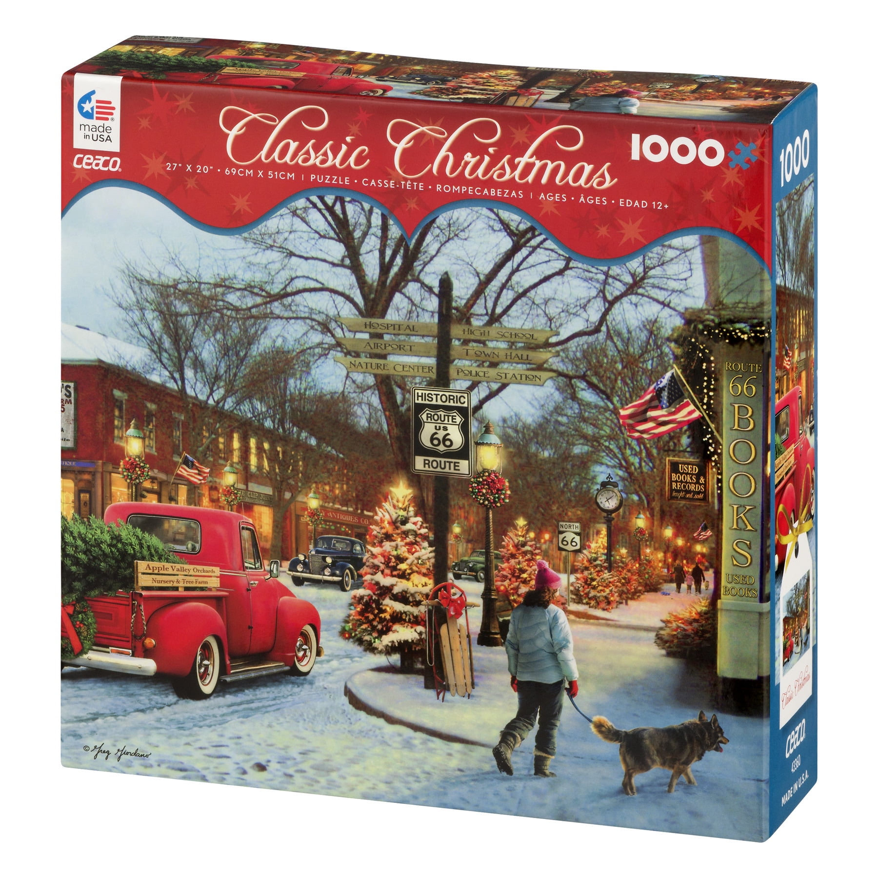 1000pc Christmas Route 66 Classic