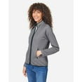 thumbnail image 2 of CORE365 CE72W Women's Venture Heathered Stripe Full-Zip-BLACK/ WHITE-3XL, 2 of 6