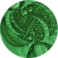 thumbnail image 1 of Ahgly Company Tapis Rond Lavable en Machine Intérieur Transitionnel Vert Émeraude Profond, 8 Pieds Rond, 1 of 7
