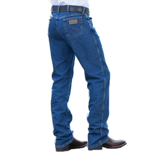 Wrangler Original Fit Active Flex Stonewash Jeans 34-32 