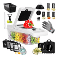 thumbnail image 1 of Kit De Picador De Verduras Rallador 20 In 1 Con Cesta+guante BLANCO, 1 of 5