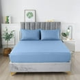 thumbnail image 4 of Lux Decor Collection Bed Sheets, 1800 Series Microfiber Deep Pocket Wrinkle, Fade, Stain Resistant King Sheets Set - Blue, 4 of 5