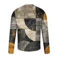 thumbnail image 5 of Western Print Pullover Sweatshirt Crop Sweatshirts for Men Zip up Pullover Sweaters for Men Trendy Mens Hoodies Pullover Geometric Sweater Men Cotton, 5 of 5