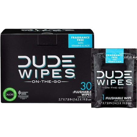 individually wrapped dude wipes