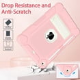 thumbnail image 5 of BMOUO Case for iPad 9th 8th 7th Generation (10.2 inch, 2021/2020/2019), Shockproof Protective iPad 10.2 Case with Built-in Stand/Pencil Holder, Pink, 5 of 7