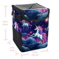 thumbnail image 5 of Starry Unicorn Foldable Mini Trash Can for Car with Lid, Leak-proof Hanging Storage Bag - Car Garbage Can, 5 of 6