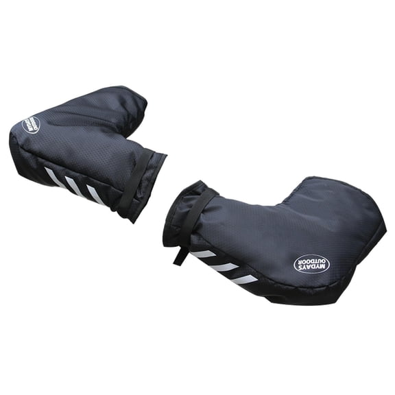 Bike Handlebar Mittens, Protective with Reflective Bar, Oxford Cloth Mitts ,Windproof Thermal Gloves for Cycling Autumn Winter
